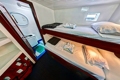 Bunk Cabins in Lower Deck