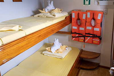 Bunk Cabins in Main Deck