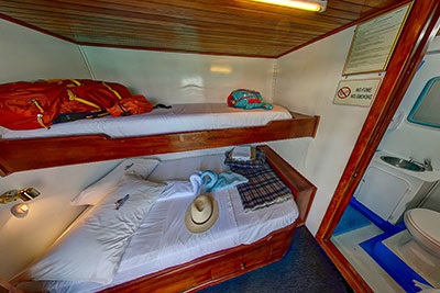 Bunk Cabins in Upper Deck